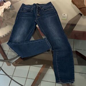 Tahari Dark Blue Skinny Stretch Jeans